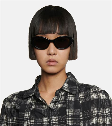 celine eyewear edge sunglasses|Celine oval sunglasses.